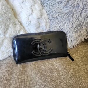 Chanel Ltd Edition Petite Maroquinerie Long Zipper Wallet Camelia